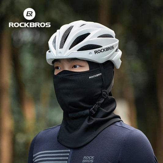 ROCKBROS Winter Windproof Warm Fleece Mask Balaclava Face Mask Men Soft High Elasticity Cycling Ski Fishing Mask Outdoor Sports