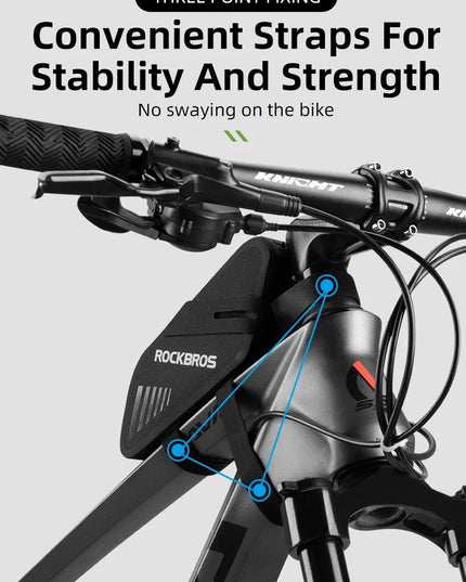 ROCKBROS Bicycle Saddle Bag 0.6L Capacity Waterproof Bike Rear Tail Bag Can Hang Taillights MTB Road Bike Bag Bike Accessories