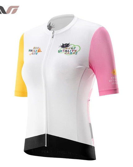 ROCKBROS TVI Women Cycling Jersey Summer Quick Dry Ciclismo Bike Clothes Anti-Uv Breathable Mountain Female Clothing Asian Size