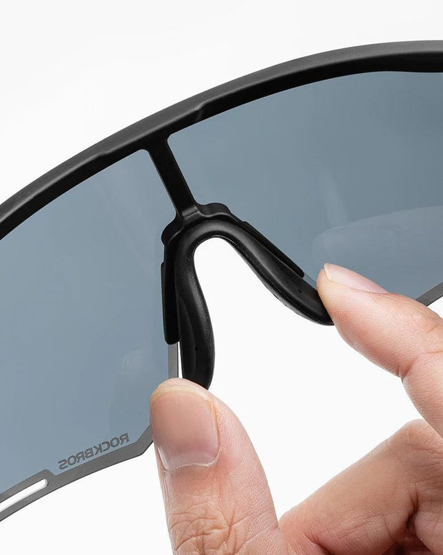 ROCKBROS Polarized Glasses Wireless Bluetooth 5.2 Sunglasses Headset Telephone Driving MP3 Riding Cycling Eyewear UV400 Goggles