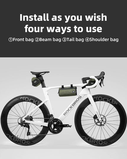 ROCKBROS Multifunctional Bike Bag Windproof Detachable Bag Large Capacity Pannier As Front Bag Tail Bag Cycling Accessories
