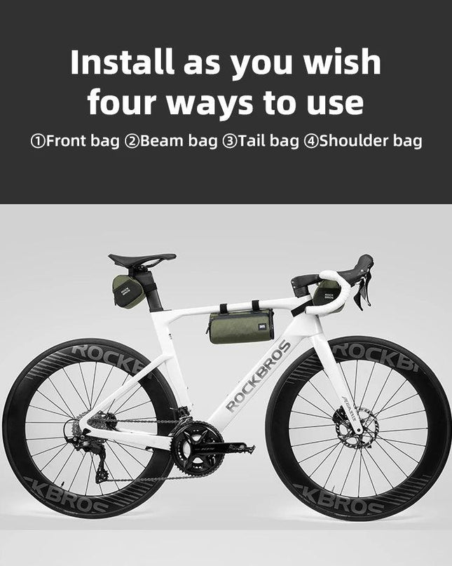 ROCKBROS Multifunctional Bike Bag Windproof Detachable Bag Large Capacity Pannier As Front Bag Tail Bag Cycling Accessories