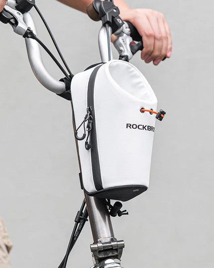 ROCKBROS Bicycle Bag Front Bag Water Bottle Bag 1.5L Folding Bike Mountain Road Bike Riding Bag Adjustable Large-caliber Bag