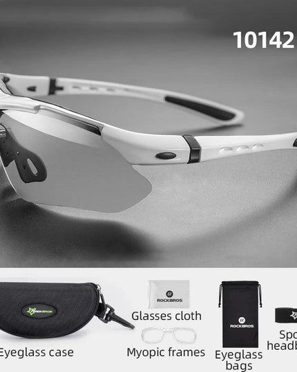 ROCKBROS Bicycle Glasses Polarized Bike Sports Sunglasses Photochromic Men Women UV400 MTB Road Bike Goggles Outdoor Eyewear