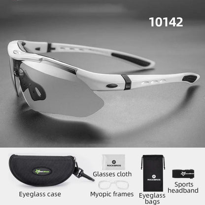 ROCKBROS Bicycle Glasses Polarized Bike Sports Sunglasses Photochromic Men Women UV400 MTB Road Bike Goggles Outdoor Eyewear