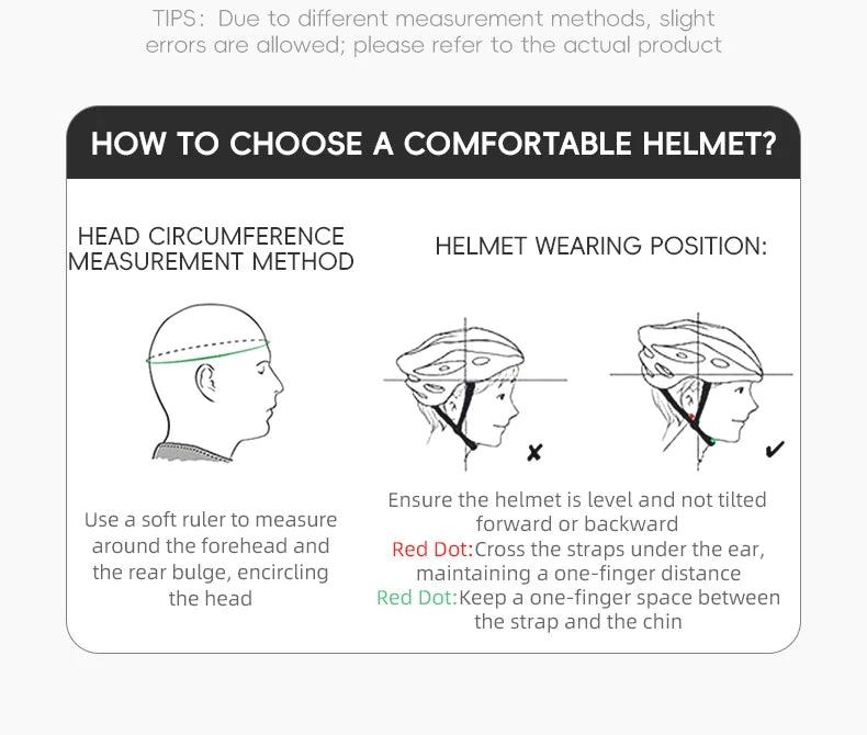 ROCKBROS Cycling Helmet Men Women Bicycle Helmet Intergrally-molded Adjustable MTB Road Thickened Sport Safe Hat Bike Helmet