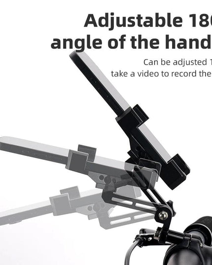ROCKBROS Bike Phone Holder Aluminum Alloy Material Bracket Anti-slip Cushioning Pads 4.7-7.09 inch Mobile Phone Stand Shockproof