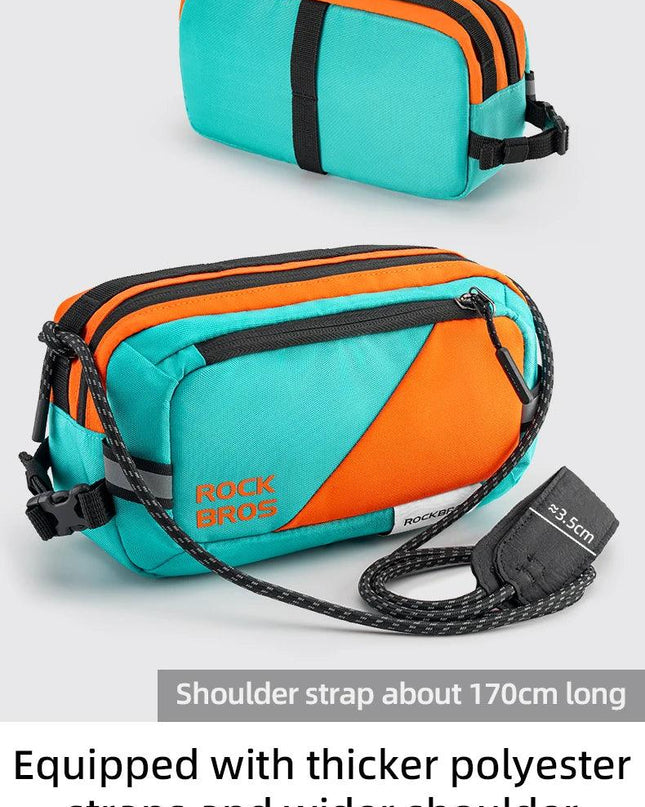 ROCKBROS Handlebar Bag  Bike Bag Portable Pannier Multi-purpose 2.5L Large Capacity Backpack Shoulder Messenger Crossbody Bags