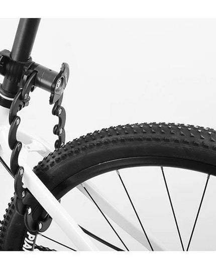 ROCKBROS Bike Lock With Keys Bicycle Lock High-Security Anti-Theft Portable Cycling Chain Lock With Mount Bracket Accessories