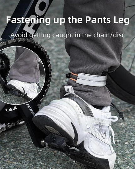 ROCKBROS Bicycle Leg Strap Safety Reflective Outdoor Bicycle Ankle Leg Band Portable Sports Camping Harnesses Cycling Equipment