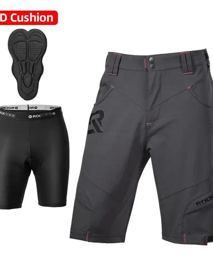 ROCKBROS 4D Women's Men's Shorts 2 In 1 With Separable Underwear Shorts Bike Shorts Climbing Running Bicycle Pants Cycling Trous