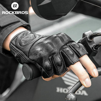 ROCKBROS Bicycle Gloves Men Women Gel Protector Tactical Motorcycle Gloves Sport Short Bike Gloves Breathable Half Finger Gloves