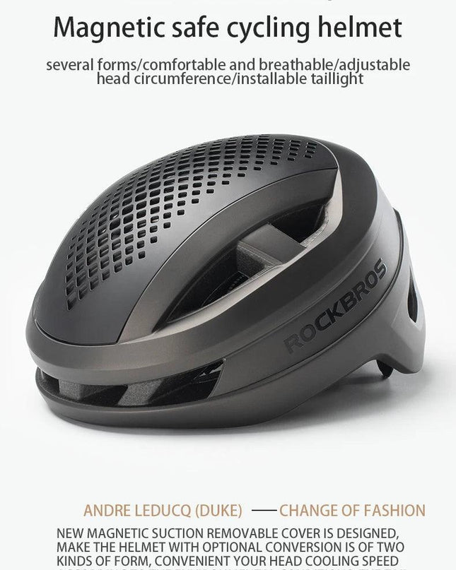ROCKBROS Magnetic Suction Shell Helmets Safe Breathable Cycling Rock Climbing Skateboarding Roller Skating Men Women Bike Helmet