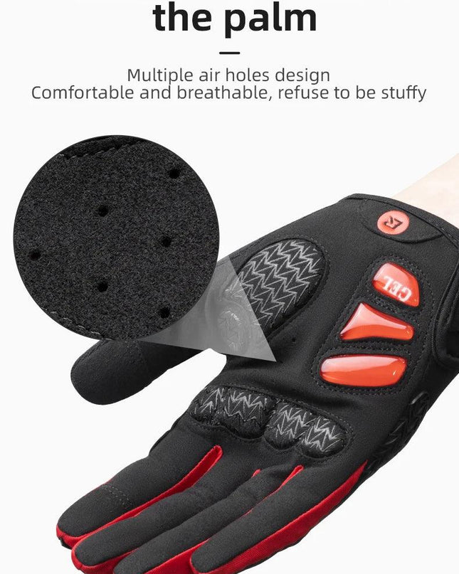 ROCKBROS Windproof Cycling Gloves Touch Screen Riding MTB Bike Bicycle Gloves Thermal Warm Motorcycle Winter Autumn Bike Gloves