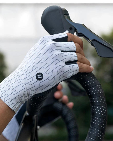 ROCKBROS Cycling Gloves Sunscreen Breathable MTB Road Bike Gloves Shock Absorption Non-slip Gloves Outdoor Thickened Palm Pad