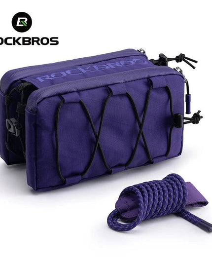 ROCKBROS Bike Bag Top Tube Bag Floating Installation Method Cycling Saddlebags Bicycle Pannier Bag Large Capacity Equipment