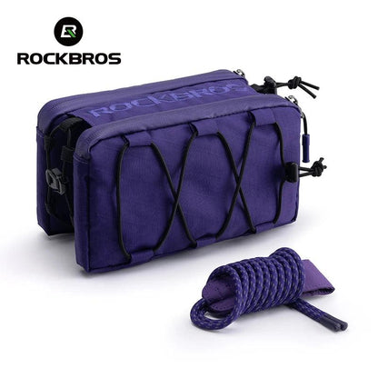 ROCKBROS Bike Bag Top Tube Bag Floating Installation Method Cycling Saddlebags Bicycle Pannier Bag Large Capacity Equipment