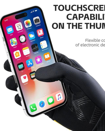 ROCKBROS Winter Gloves Touch screen Windproof Bike Cycling Gloves Full Finger Ski Non-Slip Warm Sports Motorcycle Hiking Gloves