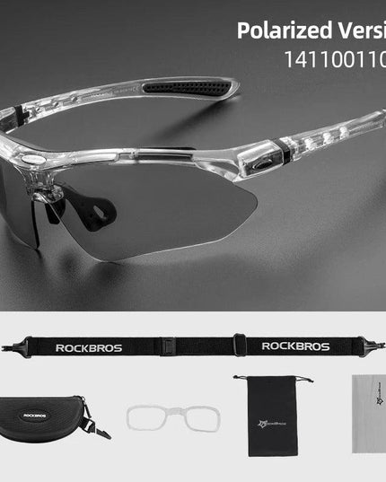 ROCKBROS Polarized Glasses UV Protection Goggles Eyewear Photochromic Bicycle Sunglasses Motorcycle Sports Outdoor Glasses