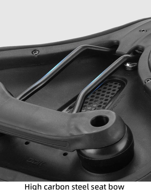 ROCKBROS Bicycle Saddle PVC Leather Comfortable Bike Seat Soft Shock Absorption Oversize Water-Resistant Cycling Cushion