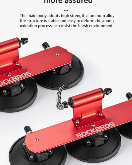 ROCKBROS Bike Bicycle Rack Suction Roof-Top Bike Car Racks Carrier Quick Install Bike Roof Rack MTB Mountain Road Bike Accessory