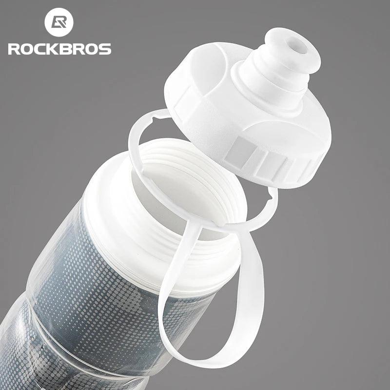 ROCKBROS Cycling Insulated Water Bottle 750ml PP5 Material Outdoor Sports Fitness Running Riding Camping Hiking Portable Kettle