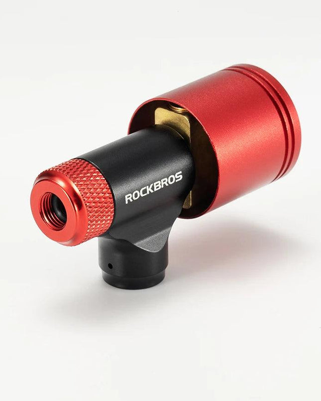 ROCKBROS Bicycle CO2 Cylinder Pump Gas Nozzle Bike Fast Inflator Inflatable Head Aluminum Adapter Riding Emergency Accessories