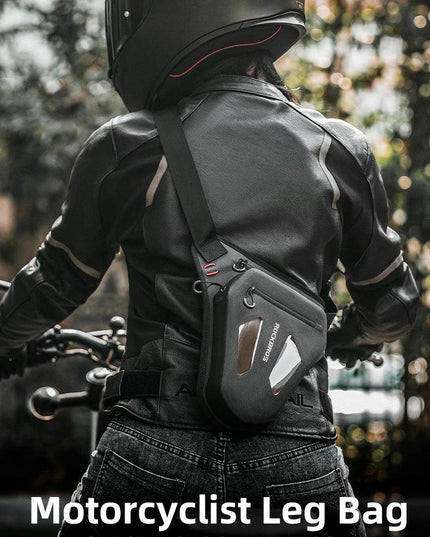 ROCKBROS Motorcycle Cycling Leg Bag Reflective Crossbody Waist Bags Outdoor Package Bag Adjustable Waterproof Moto Equipment