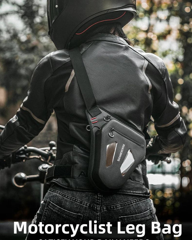 ROCKBROS Motorcycle Cycling Leg Bag Reflective Crossbody Waist Bags Outdoor Package Bag Adjustable Waterproof Moto Equipment