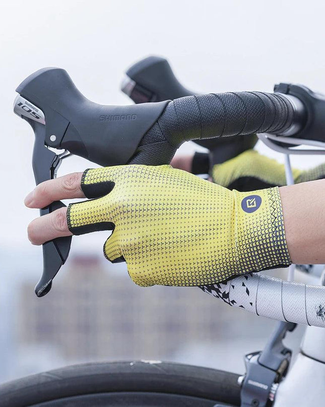 ROCKBROS Summer Cycling Gloves Half Finger Bicycle Gloves Mtb Road Breathable Bike Gloves High Elasticity Short Finger Gloves