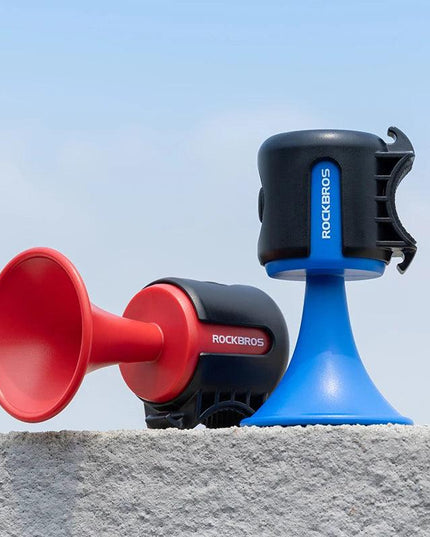 ROCKBROS Bike Bell Electronic Loud Horn ABS 120db Safety Electric Bell IPX4 Speaker Alarm Ring Bicycle Handlebar Warning Bell