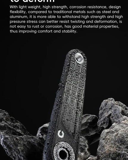 ROCKBROS Ultralight Carbon Fiber Bicycle Crank Chain wheel Spindle 162.5/165/167.5/170/172.5/175MM 52-36T  Transmission Systems