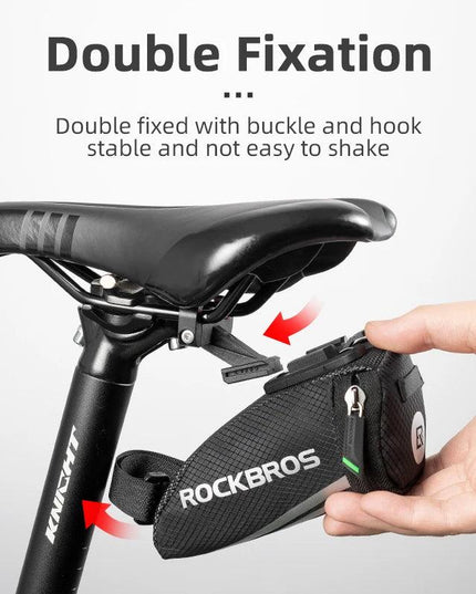ROCKBROS Bike Bag Portable Reflective Saddle Bag Tail Seatpost Nylon Bicycle Bag MTB Road Bike Bag Panniers Bicycle Accessories