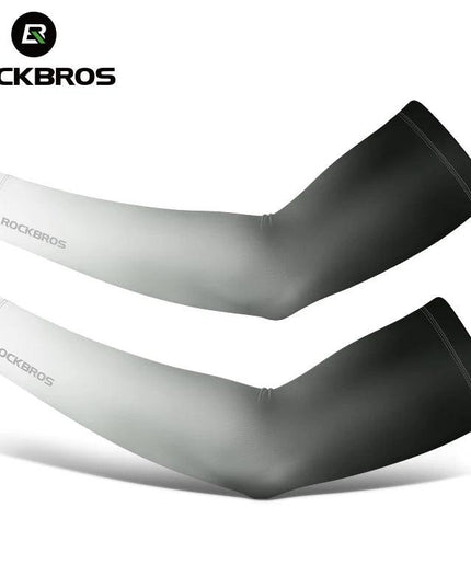 ROCKBROS Arm Sleeve UV Protection Cycling Sleeve Summer Quick Dry Breathable Fitness Fishing Sunscreen Sport Wear Arm Sleeves
