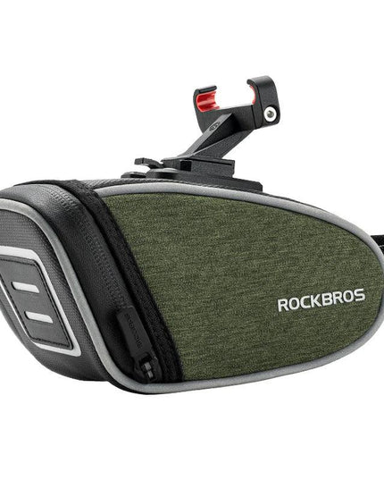 ROCKBROS Bicycle Saddle Bag Portable Waterproof Cycling Seat Tail Pouch Ciclismo Seatpost Backpack Storage Rear Bag Pannier