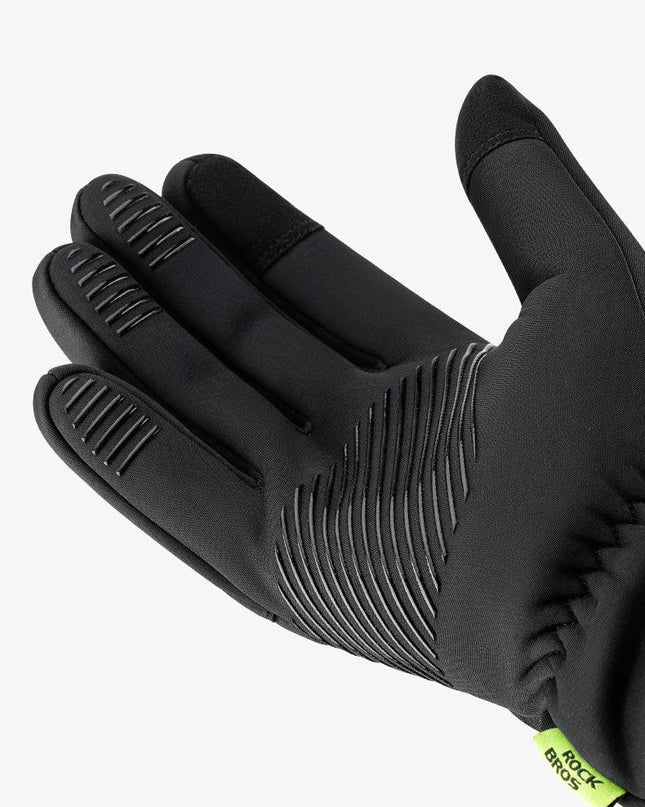 ROCKBROS Warm Bicycle Gloves Outdoor Touch Screen Winter Gloves Windproof Motorcycle Scooter Ski Anti-slip Thermal Bike Glove