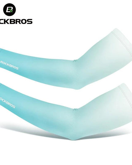 ROCKBROS Arm Sleeve UV Protection Cycling Sleeve Summer Quick Dry Breathable Fitness Fishing Sunscreen Sport Wear Arm Sleeves