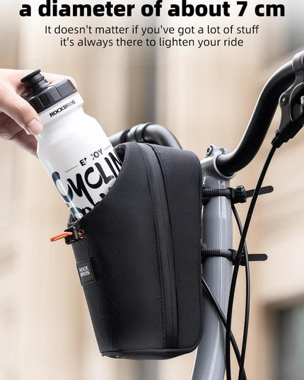 ROCKBROS Folding Bicycle Water Bottle Bags Fashion Front Frame Kettle Bags for Brompton Bike Electric Scooter Tools Package