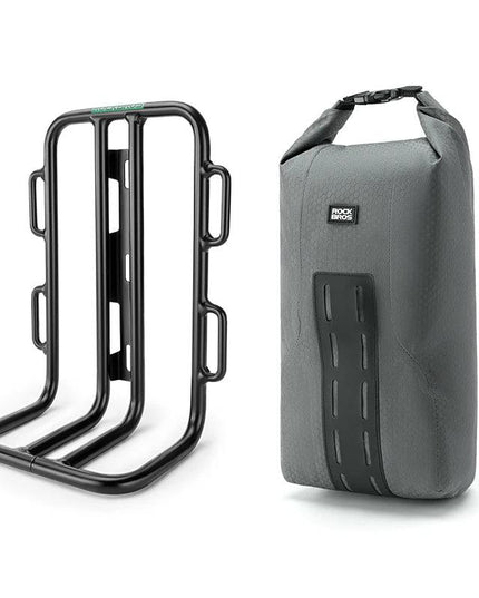 ROCKBROS Bicycle Front Fork Shelf With Bike Fork Bag MTB Road Cycling Racks Load Bearing Luggage 2.7LPortable Bike Bag Accessory