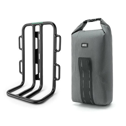 ROCKBROS Bicycle Front Fork Shelf With Bike Fork Bag MTB Road Cycling Racks Load Bearing Luggage 2.7LPortable Bike Bag Accessory