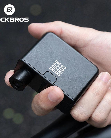 ROCKBROS Bike Air Pump Portable Mini Electric Air Compressor Treasure Type-C With LED Indicator Light Road MTB Accessories