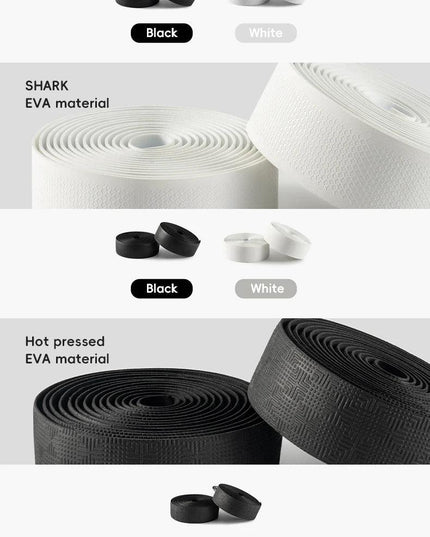ROCKBROS Road Bike Handlebar Tapes Anti-slip PU EVA Breathable Shock Absorbing Cycling Strap Wear-Resistant Strap Accessories