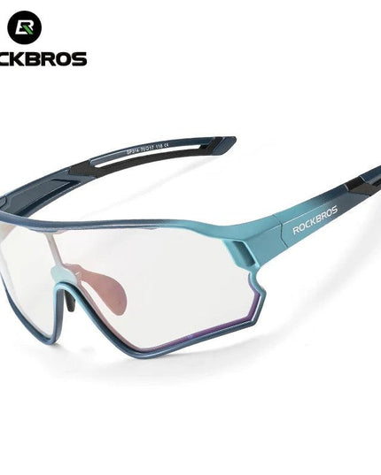 ROCKBROS Child Photochromic Polarized Sunglasses Bicycle Eyewear UV400 Kids Bike Goggles Protection Classic Windproof Glasses