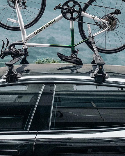 ROCKBROS Portable Bike Bicycle Rack Stand MTB Road Bike Travel Bicycle Roof Racks Carrier Quick Install Inverted Bike Roof Rack