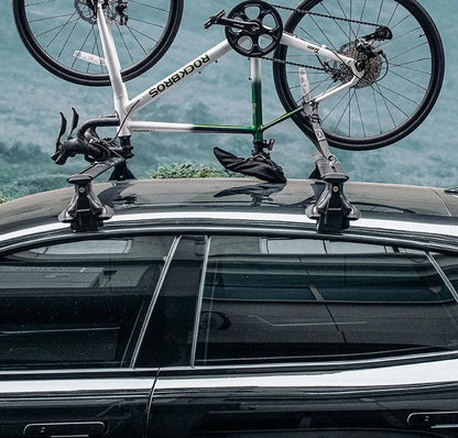 ROCKBROS Portable Bike Bicycle Rack Stand MTB Road Bike Travel Bicycle Roof Racks Carrier Quick Install Inverted Bike Roof Rack