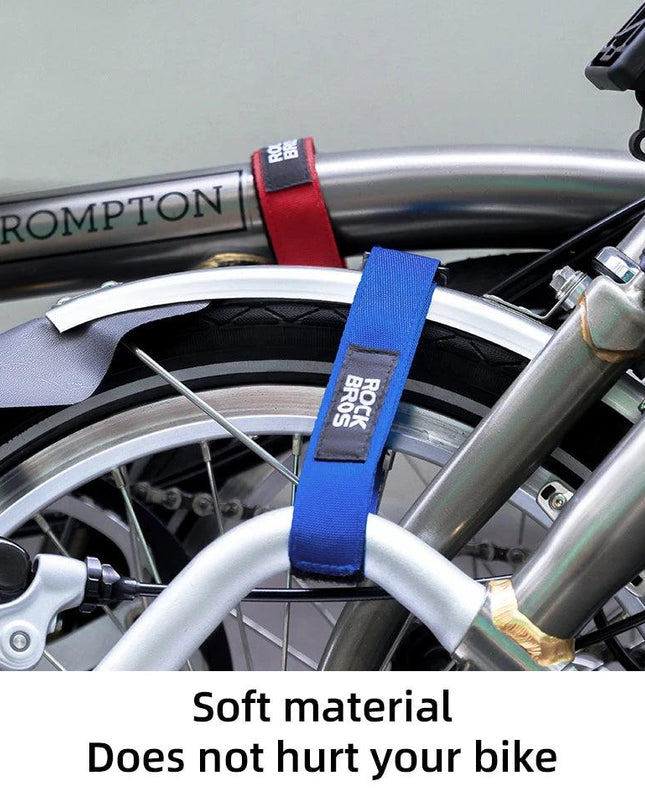 ROCKBROS Bicycle Frame Wheel Fixed Strap For Brompton Folding Bike Body Straps Fixed Belt Ankle Leg Pants Strap Outdoors