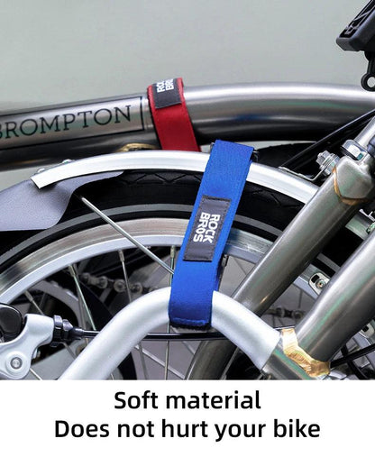 ROCKBROS Bicycle Frame Wheel Fixed Strap For Brompton Folding Bike Body Straps Fixed Belt Ankle Leg Pants Strap Outdoors