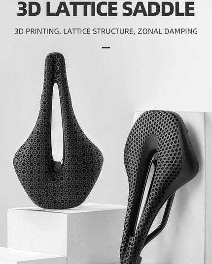 ROCKBROS Ultralight Bicycle Saddle 3D Printing Integrated Zonal Shock Absorption Comfortable MTB Road Bike Seat Spare Parts