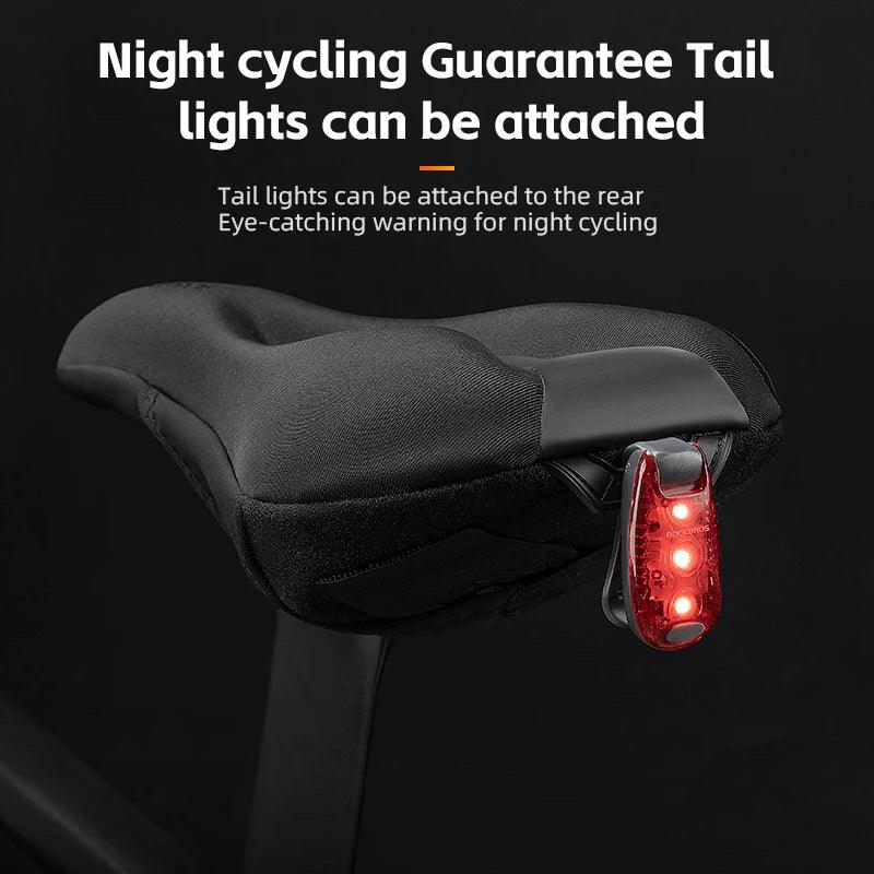 ROCKBROS Bicycle Saddle Cover Liquid Silicone Gel Breathable Seat Soft Thickened MTB Shockproof Cushion Cycling Accessories