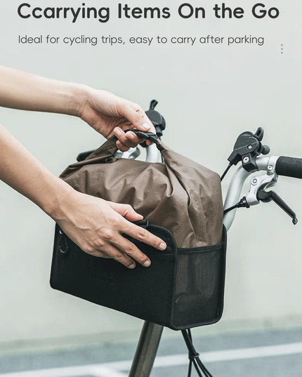 ROCKBROS Bike Front Frame Bag 5.5L Large Capacity Adjustable Handlebar Bag Portable Shoulder Bag Reflective Cycling Packing